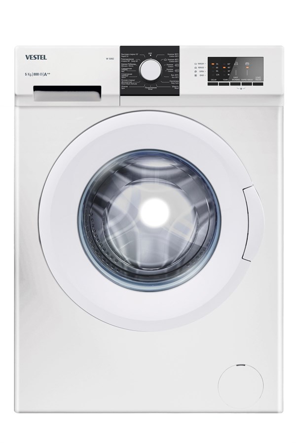 VestelÇamaşır MakineleriVestel W 5082 5Kg Çamaşır Makinesi Beyaz A++